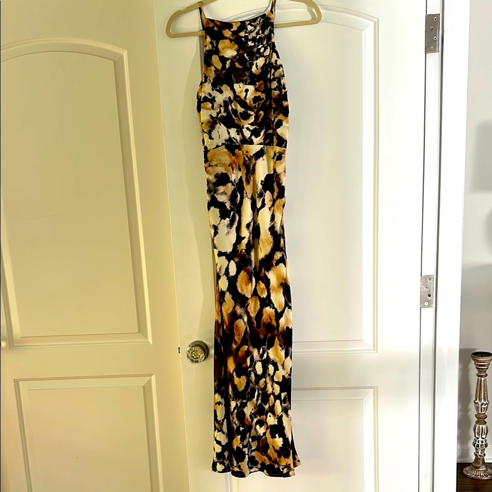 Stylish Animal Print Maxi Dress